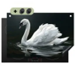 Zwaan - Water - Natuur - Realistisch - Wit Inductie beschemer met haakjes klein -3d