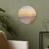 Zonsondergang - Duinen - Zee Akoestische PET Vilt - Rond klein -sfeer2