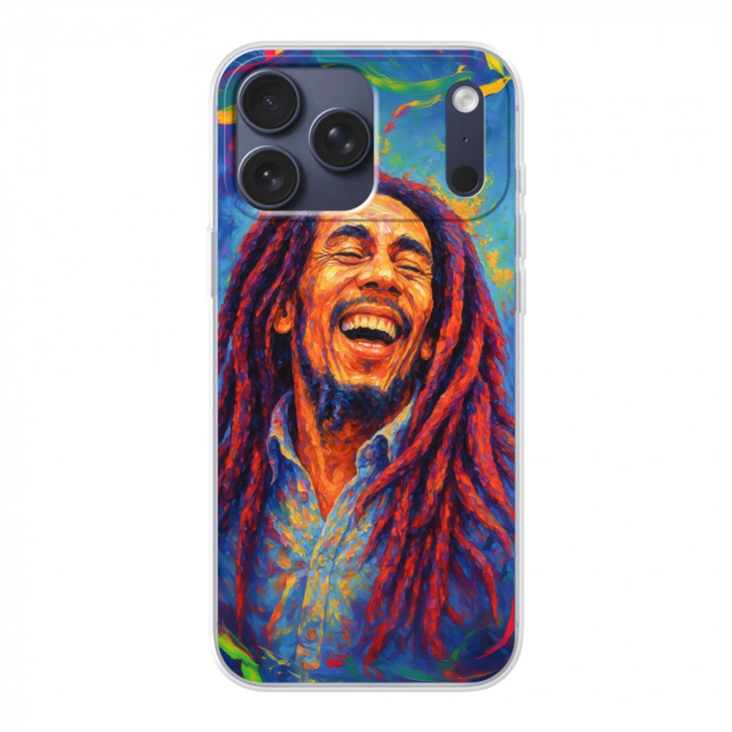 Regenboogkleuren - Man - schilderij Telefoonhoesje iPhone 17 Pro Max klein -3d