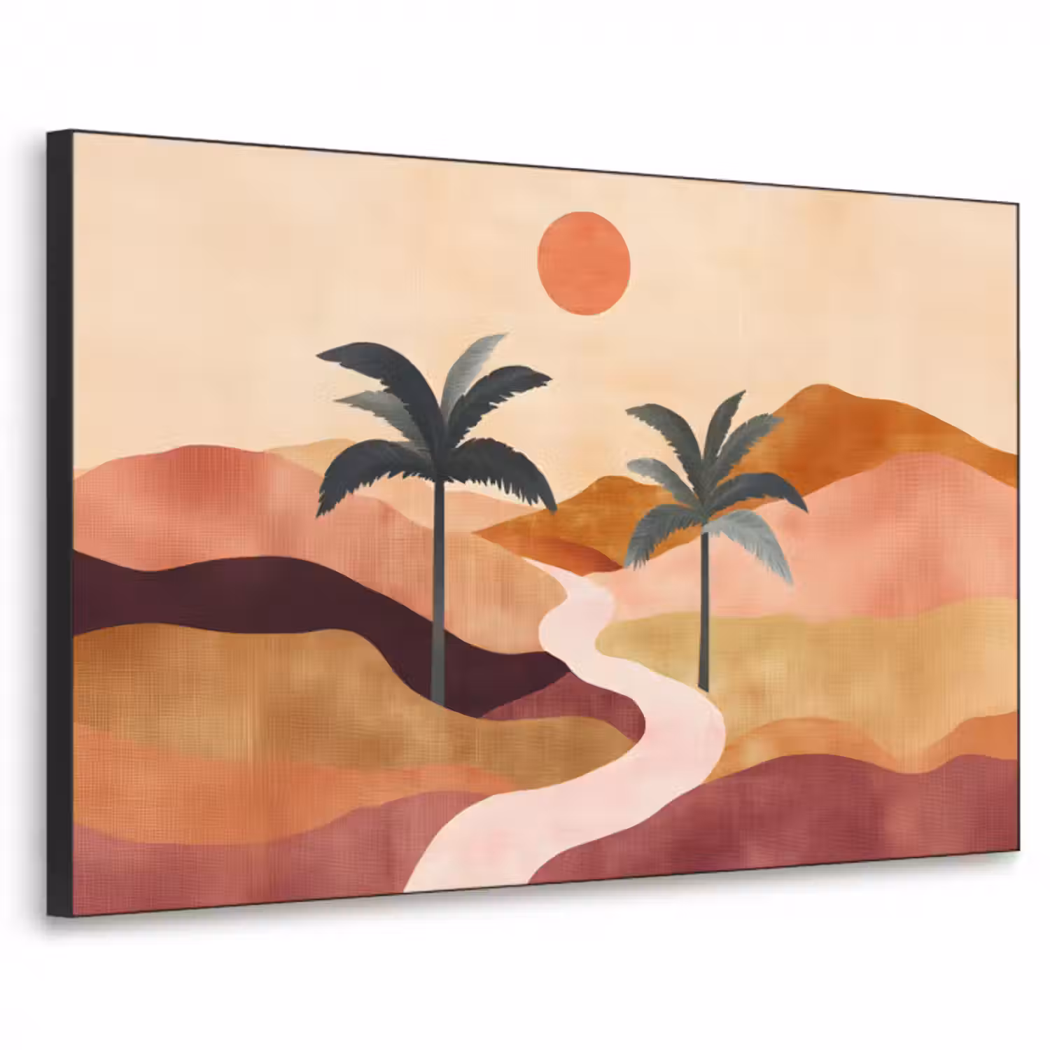 Art Frame - Hügel - Palmen - Abstrakt