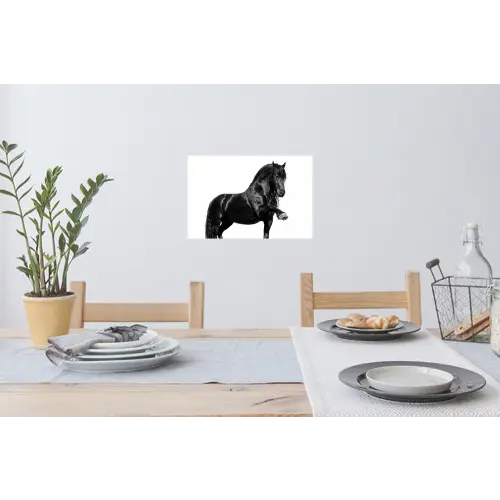 Fries - Hengst - Modern Muursticker klein -eettafel