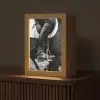 Paard - Sport - Zwart - Wit Light Box met kabel (Tafellamp) klein -z3d_website