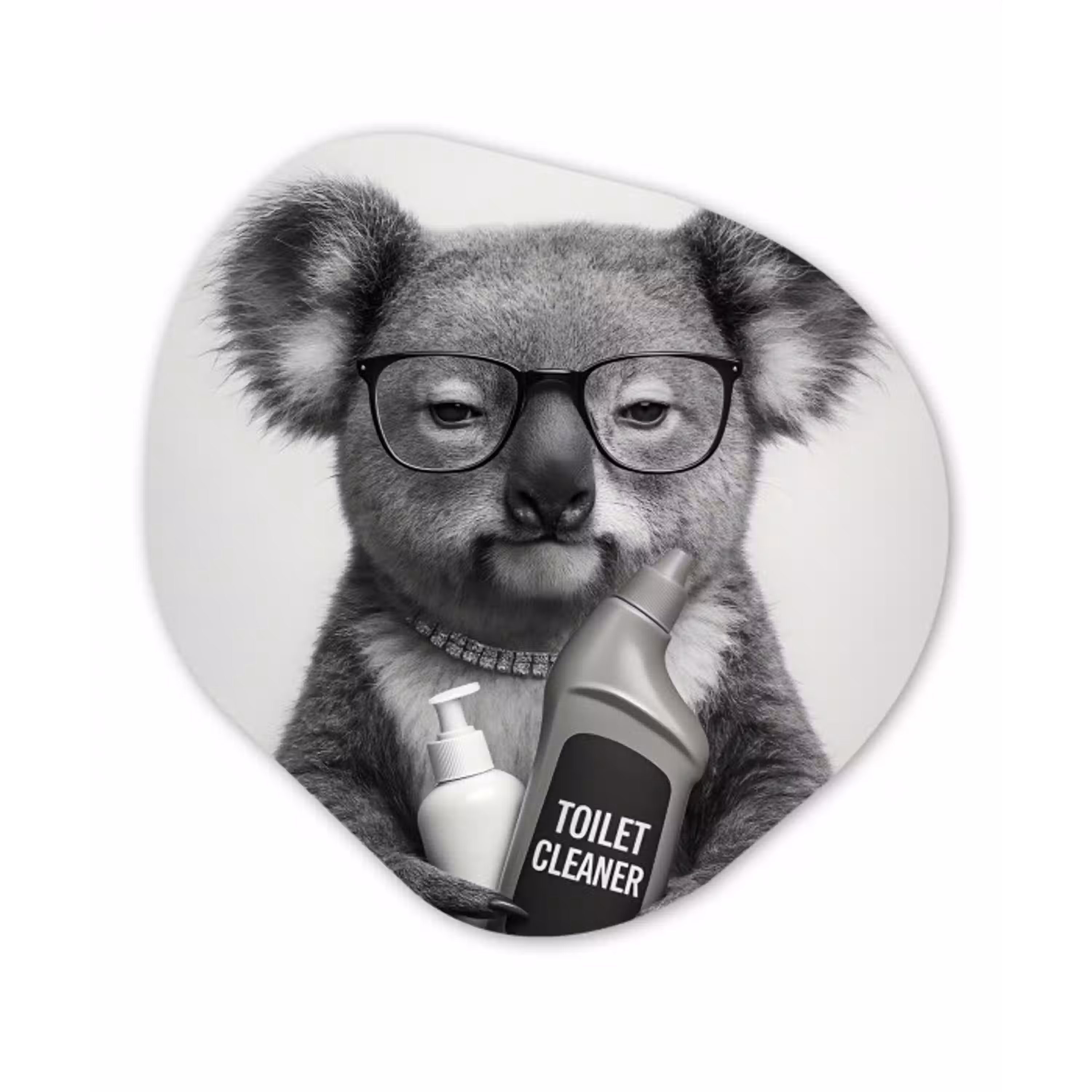 Koala - Bril - Toilet Wandcirkel Organisch Forex 3mm klein -3d