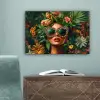 Vrouw - Panterprint - Jungle - Natuur - Luxe canvas 2cm klein -sfeer4