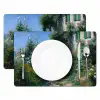 Kat - Vrouw - Bloemen - Huis Placemat vinyl groot -zzsfeer2_Kitchenyeah-website