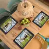 Doorkijk - Koe - Molen - Koeien - Weiland - Gras - Groen Placemat vinyl groot -zzsfeer5_Kitchenyeah-website