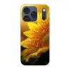 Zonnebloem - Dauwdruppels - Geel - Zonlicht Telefoonhoesje iPhone 17 Pro klein -3d