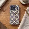 Floraal - Ornament - Blauw Telefoonhoesje iPhone 17 Pro klein 878 -sfeer1