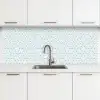 Patroon - Lijn - Design - Groen keuken achterwand 2 middel 871 -3d