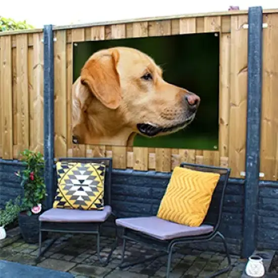Tuinposter met afbeelding van hond