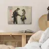 Soldaat - Meisje - Bruin - Graffiti PET vilt klein -sfeer3