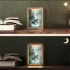Bos - Water - Eenden - Mistig Light Box met kabel (Tafellamp) klein -sfeer3