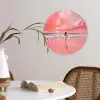 Roze - Surfen - Zee Wandcirkel kunststof plaat 5mm dik klein -sfeer4