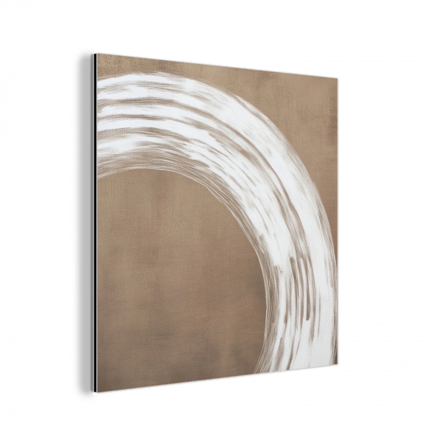 Verf - Bruin - Japandi aluminium wit klein -3d