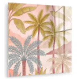 Illustratie - Palmbomen - Kleurrijk plexiglas 5mm klein -zzzproduct_nieuw