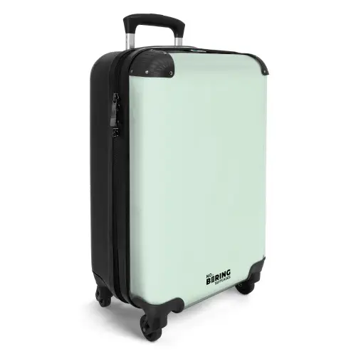 Lichte mintgroene tint NBS - Handbagage koffer - Kinderen Unisex middel -productfoto_3d