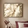 Abstract - Beige - Bloemen - Natuur Textielframe zwart klein -sfeer1