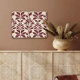 Abstract - Bladeren - Burgundy PET vilt klein 837 -sfeer4