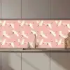 Modern - Kraanvogels - Roze keuken achterwand 2 middel 871 zz_3dshopping