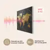 Wereldkaart - Goud - Marmer PET vilt klein -USP_NL