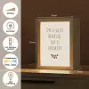 Bruin - Minimalistisch - Quote - Zomer Light Box met kabel (Tafellamp) klein -USP_NL