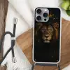 Leeuw - Goud - Druppels Hoesje iPhone 16 Pro Max met koord klein -sfeer4