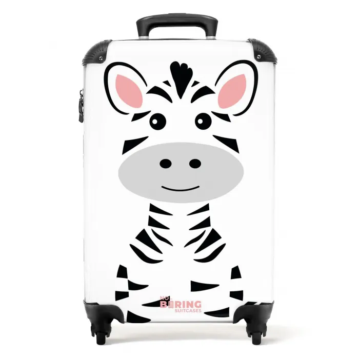 Kinderkoffer - Zebra NBS - Handbagage koffer - Kinderen Unisex middel -productfoto_recht