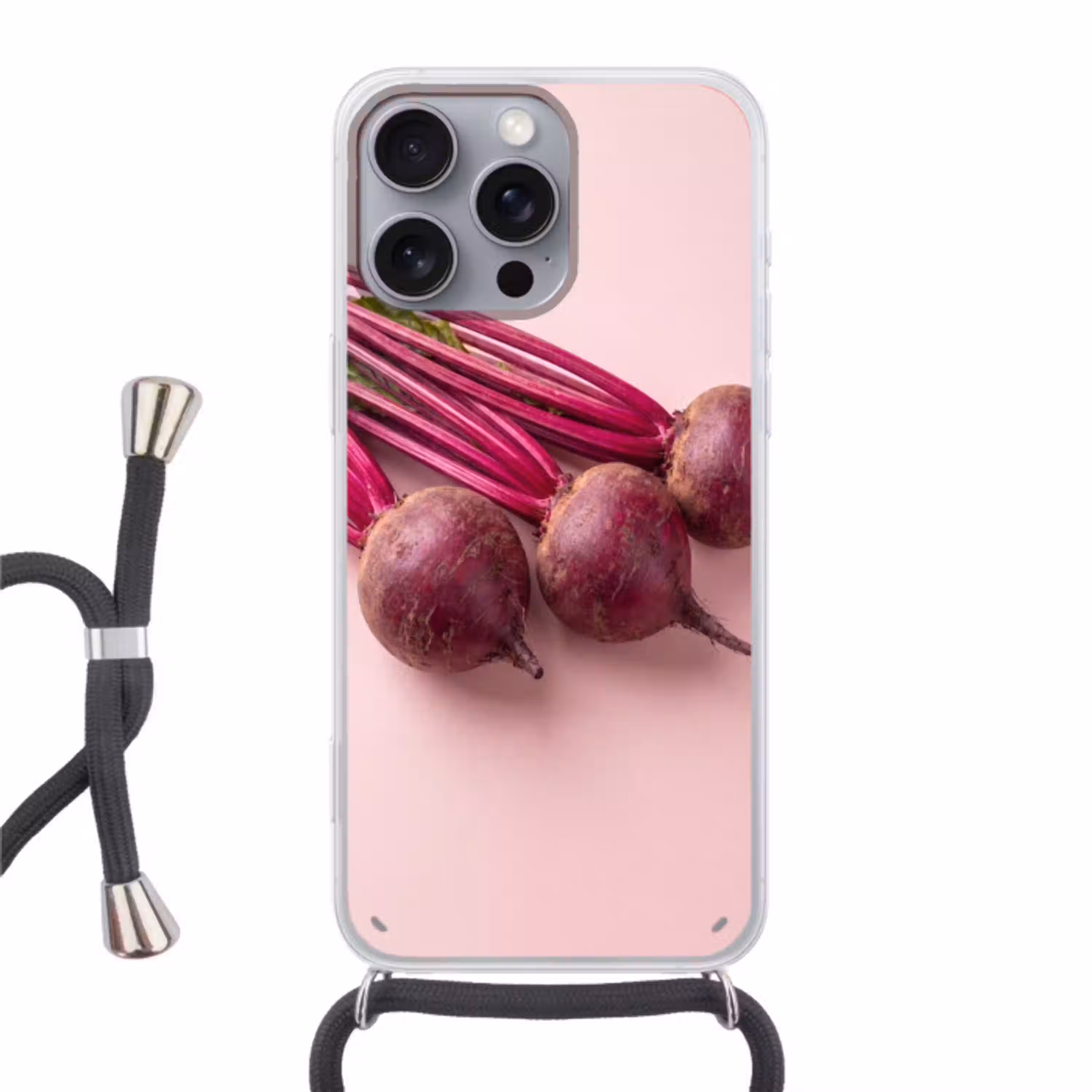 Groente - Rood - Vers Hoesje iPhone 16 Pro Max met koord klein -3d