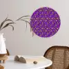 Panterprint - Paars - Groen - Neon Wandcirkel plexiglas klein 852 -sfeer4