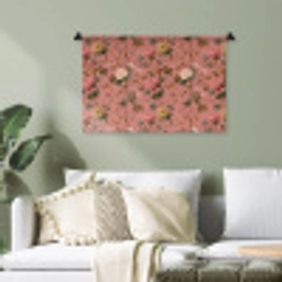 Klassiek - Botanisch - Roze Wandkleed katoen klein 269 -sfeer7