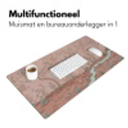 Nostalgisch - Reigers - Roze Muismat XXL klein -sfeer4