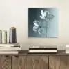 Kristal - Bloemen - Grijs aluminium wit klein -sfeer1