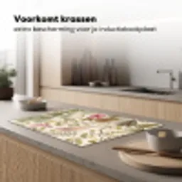 Vogels - Tropisch - Botanisch - Roze Inductie beschermer vinyl 3mm klein -sfeer1