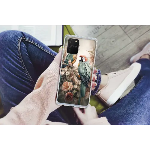 Papegaaien - Vogels - Natuur - Bloemen Telefoonhoesje Samsung Galaxy S10 Lite klein -handS10Lite