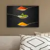 Kruiden - Lepel - Specerijen - Zwart - Italiaans canvas 2cm klein -sfeer3