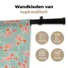 Zee - Kreeft - Groen - Oranje Wandkleed katoen klein 269 -sfeer2
