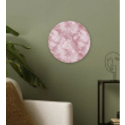Roze - Kwartsmarmer - Aders Wandcirkel kunststof plaat 5mm dik klein 188 -sfeer3