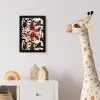 Koeienprint - Limited edition - Rood fotolijst zwart zonder passe partout klein -usfeer4_kinderkamer