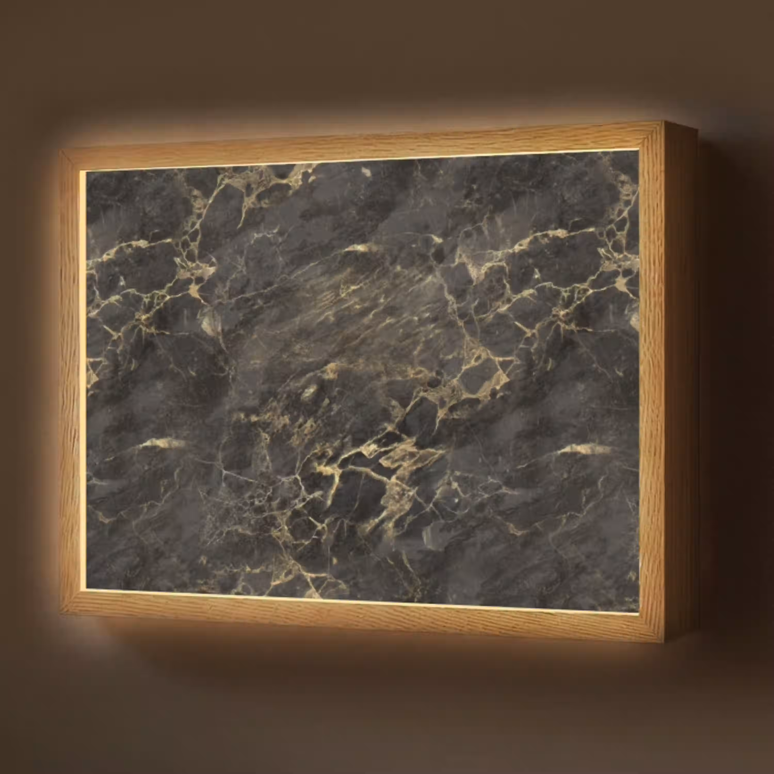 Zwart - Marmer - Goud - Nerf Light Box met batterij (Wandlamp) middel 907 -z3d_website