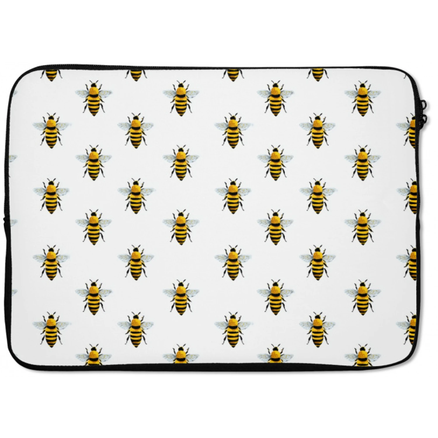 Bijen - Tijdloos - Wit laptophoes neopreen klein 279 -zkaufland3dotto