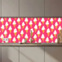 Softijs - Horentje - Roze keuken achterwand 2 middel 871 zz_3dshopping
