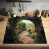 Doorkijk - Landschap - Bloemen - Tuinboog - Natuur Inductie beschermer vinyl 3mm middel -sfeer5