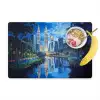 Stad Kuala Lumpur - Skyline - Wolkenkrabbers - Water Placemat vinyl groot -zzzproduct_Kitchenyeah-website