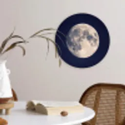 Ruimte - Maan - Kosmos Wandcirkel kunststof plaat 5mm dik klein -sfeer4