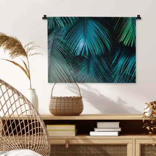 Jungle -  Palmblad - Natuur Wandkleed katoen klein -sfeer5