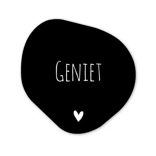 Spreuken - Quotes - Geniet Wandcirkel Organisch Forex 3mm klein -3d