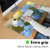 Bloemetjes - Blauw - Vergeet mij nietjes Muismat XXL klein -sfeer3