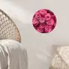 Rozen - Pink - Bloem Wandcirkel behangsticker klein -sfeer4