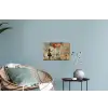 Graffiti - Banksy - Meisje - Street art Muursticker klein -plant
