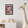 Pizza - Vintage - Decoratie - Japandi fotolijst zwart zonder passe partout klein -usfeer4_kinderkamer